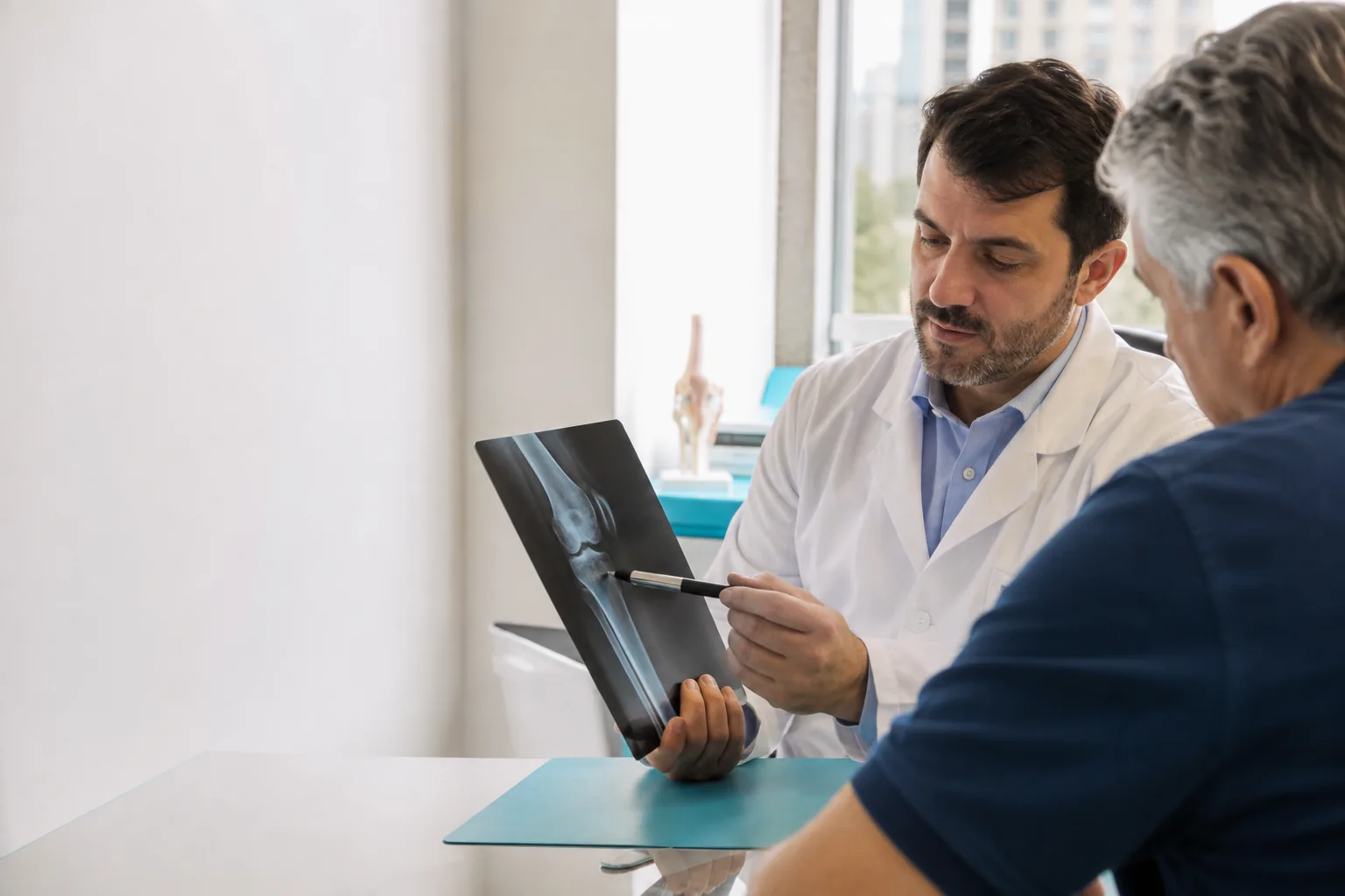 Profissional de Cirurgia Ortopédica em sua atividade