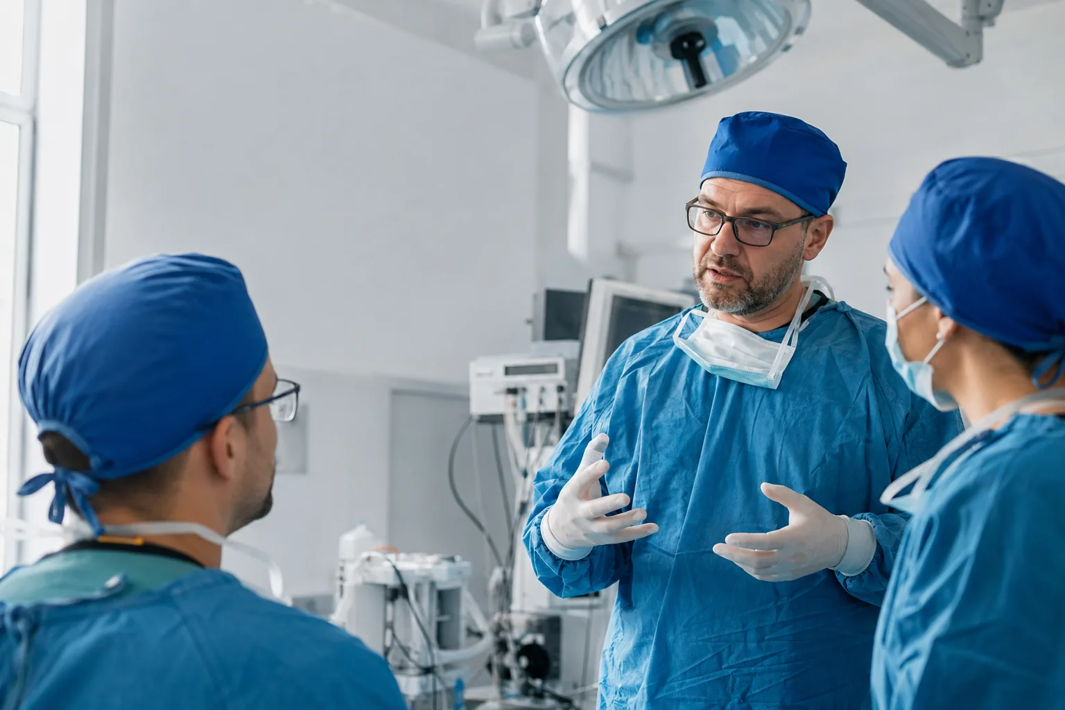 Profissional de Odontologia (Bucomaxilo) em sua atividade
